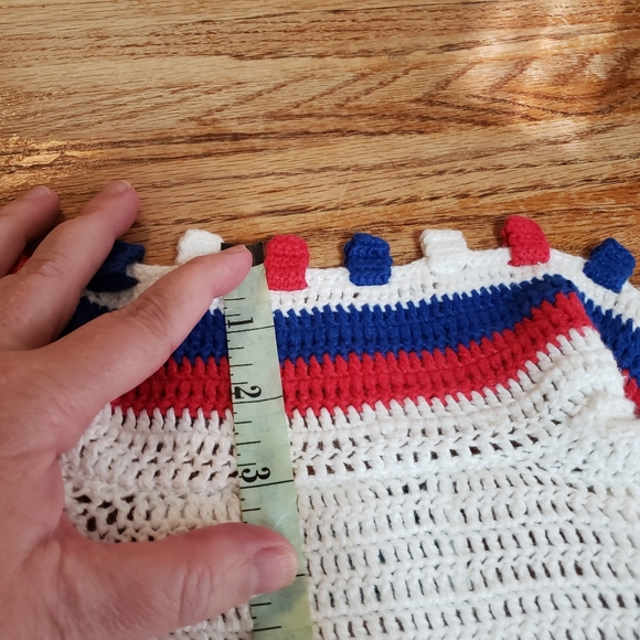 Design Options Ameriana Sweater, Vintage,crochet - Picture 14 of 16